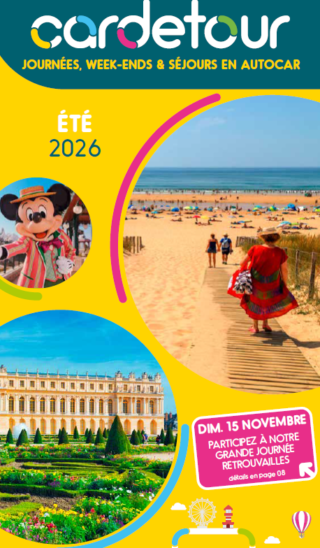 Lire la suite à propos de l’article Brochure CARDETOUR ÉTÉ 2026